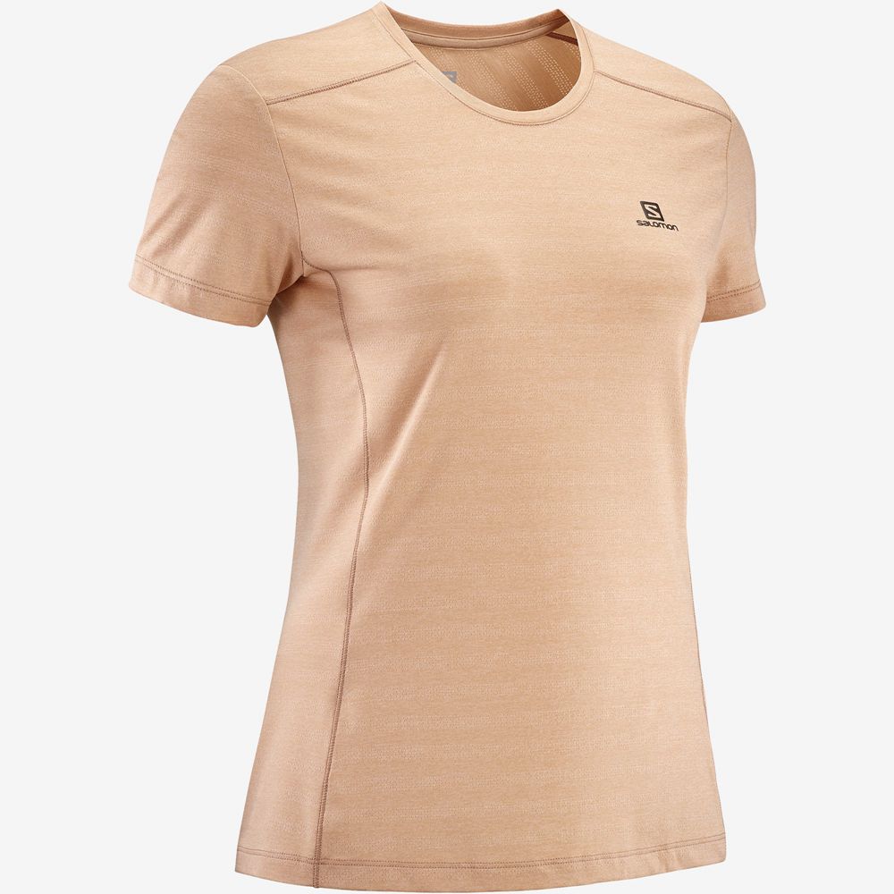 Camisetas Salomon Mujer Kaki - Salomon Argentina XA W,802371-XUE